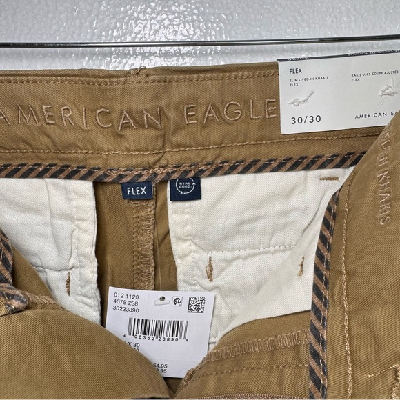 American Eagle flex slim lived in khakis size 30/30 NWT - Picture 5 of 6